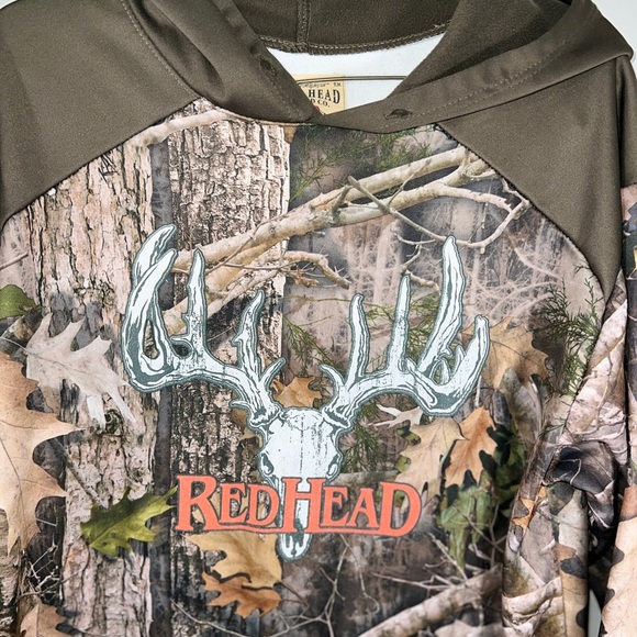 RED HEAD True Timber Forest Hunting Camo Hoodie Sweatshirt  (Mens Large) - Picture 2 of 9